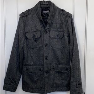 Wool blend Distressed winter Jacket
